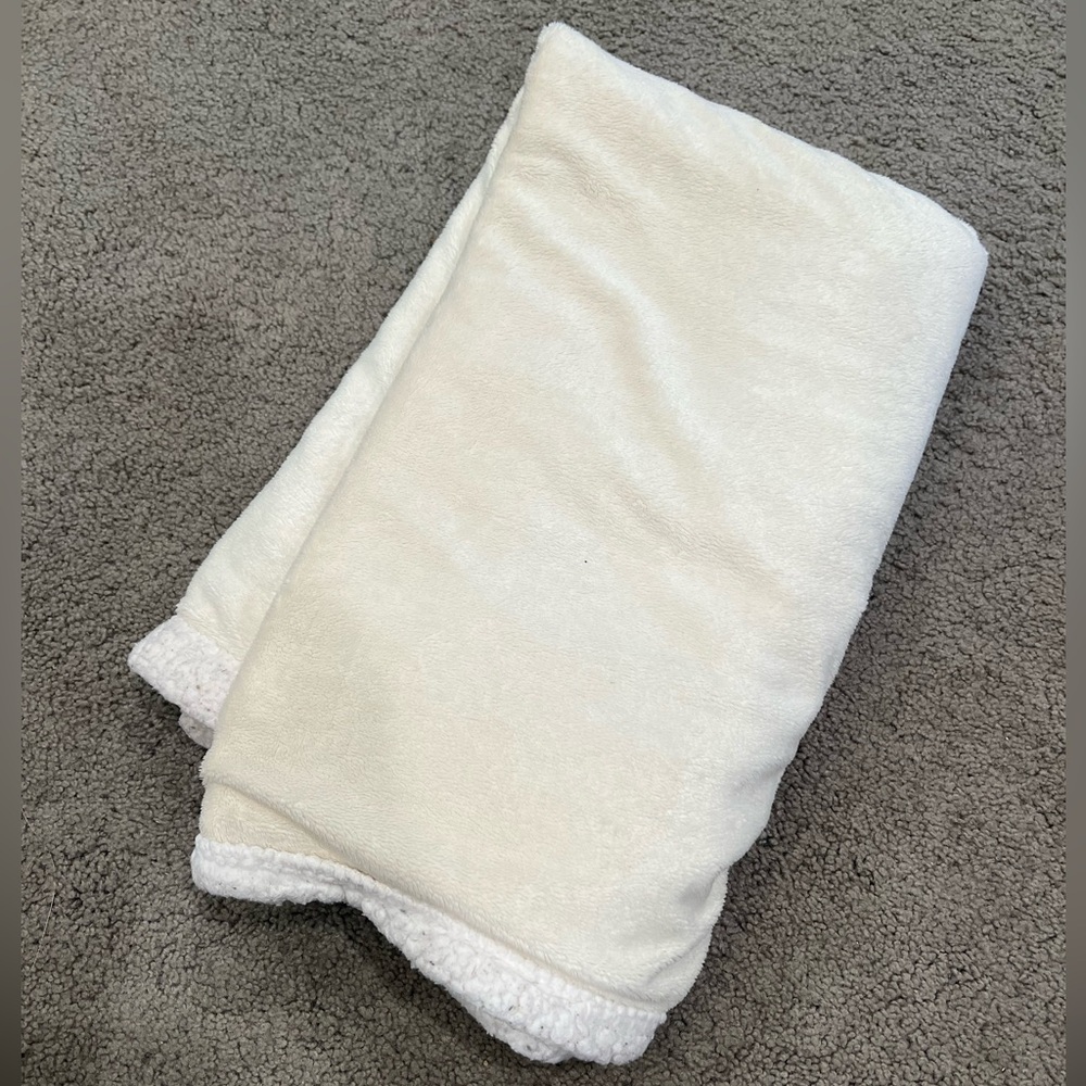 Cream and Ivory Boutique Baby Blanket